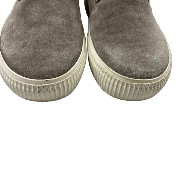 Vince Kirkland Suede Slip On Sneakers Gray Shoes Size 8 - Picture 6 of 12